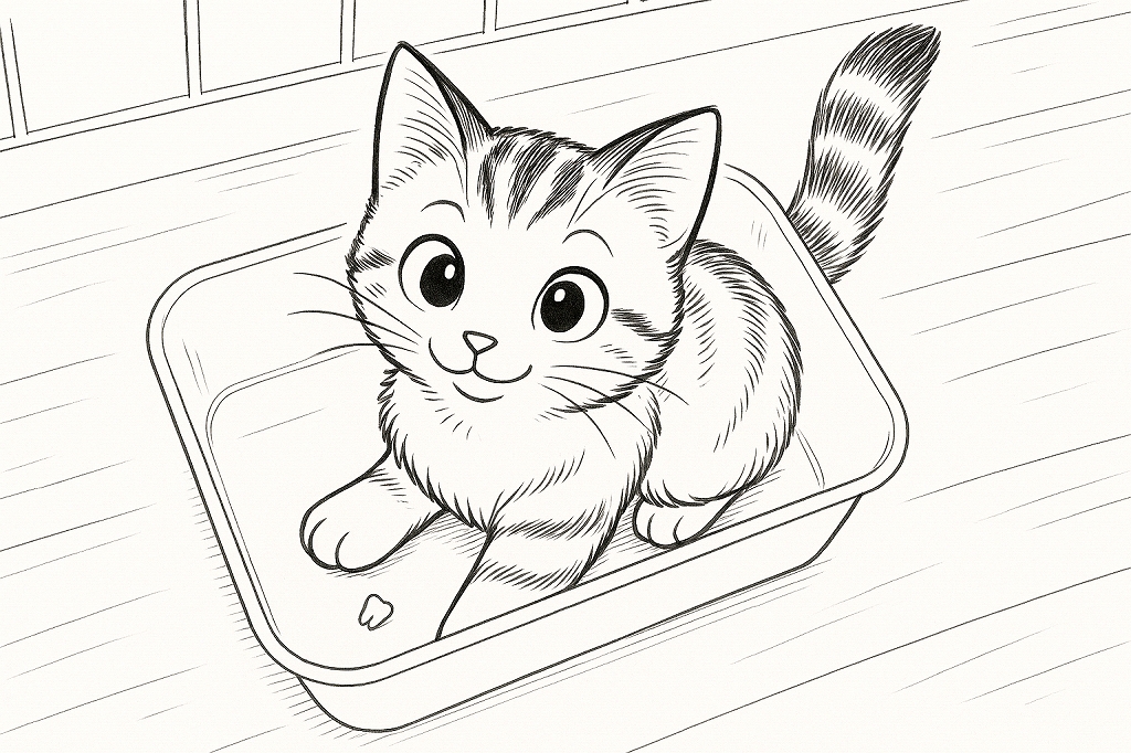 子猫がベッドで発見した乳歯。子猫の乳歯の生え変わり。